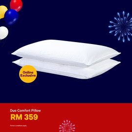 Dunlopillo Duo Comfort Natural Latex Microfibre Filling Pillow 